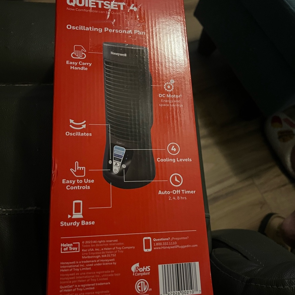 Honeywell QuietSet Oscillating Personal Fan
